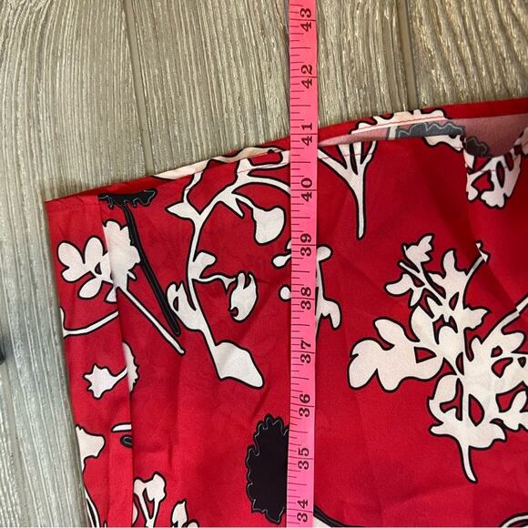 NWT Self-portrait Asymmetric Twist-front Floral-print Crepe De Chine Dress sz 4 - Picture 8 of 10